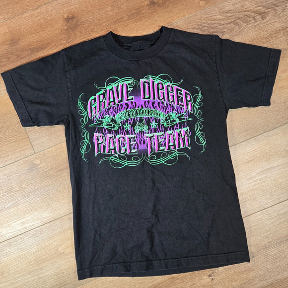 Men’s Vintage Grave Digger Race Team Monster Truck Shirt Small – 90s/2000s - Picture 2 of 8